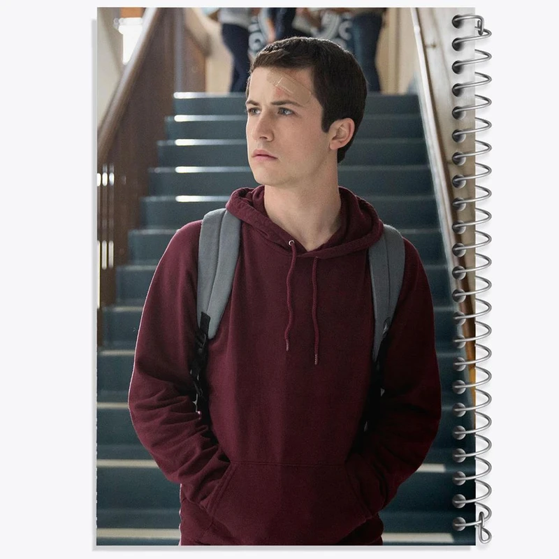 دفتر ژورنال نویسی 50 برگ خندالو مدل نقطه ای طرح کلی جانسن 13دلیل برای اینکه Reasons Why13 کد 20355