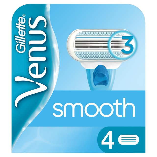 تیغ یدک ژیلت مدل ونوس سری Smooth بسته 4 عددی 