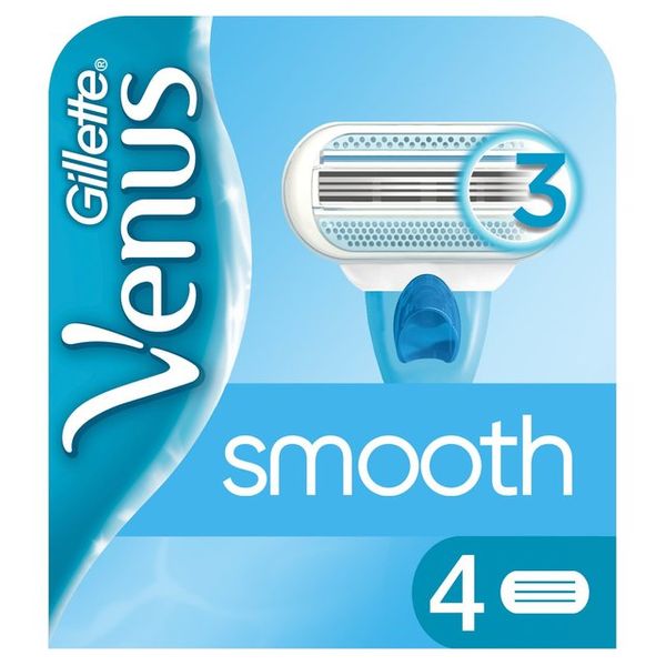 تیغ یدک ژیلت مدل ونوس سری Smooth بسته 4 عددی 