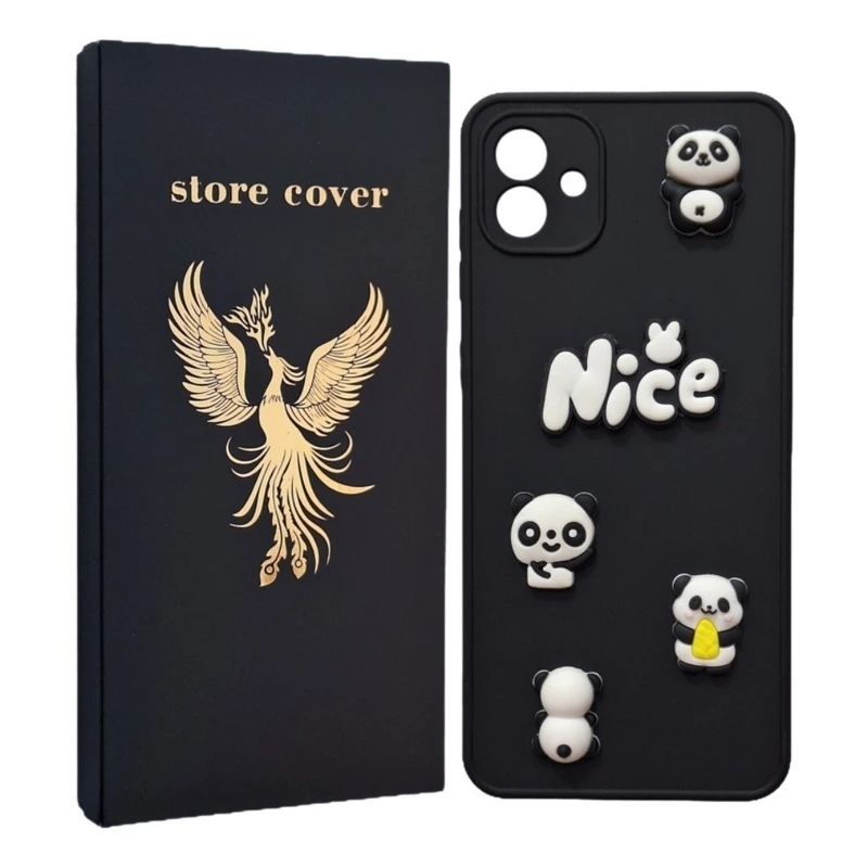 کاور استور کاور طرح پاندا برجسته مدل a05 مناسب برای گوشی موبایل سامسونگ Galaxy A05