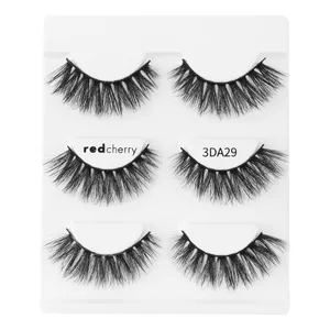 مژه مصنوعی سه‌بعدی رد چری مدل 3DA29 بسته 3 عددی