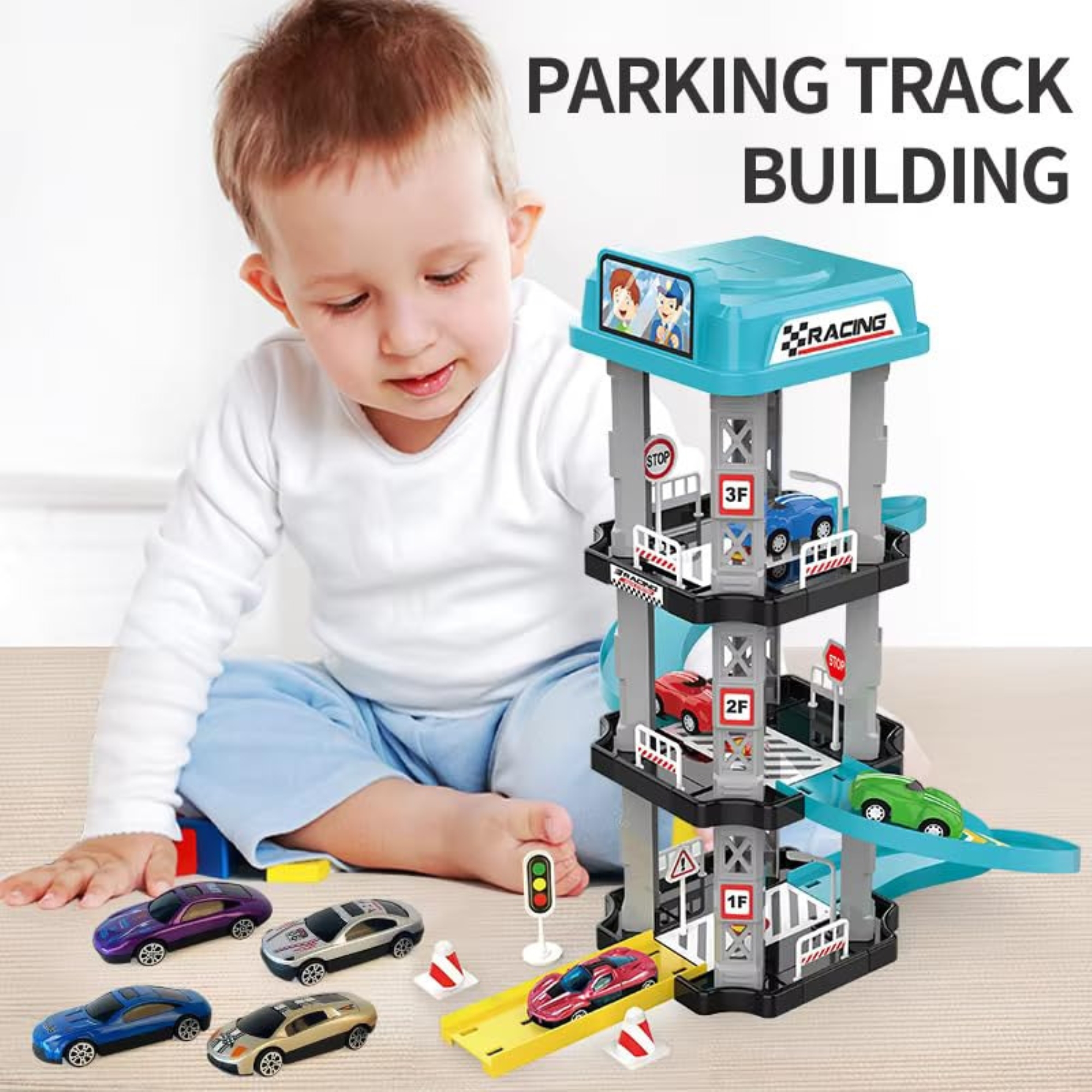 کیت ماشین بازی مدل پارکینگ طبقاتی کد 286