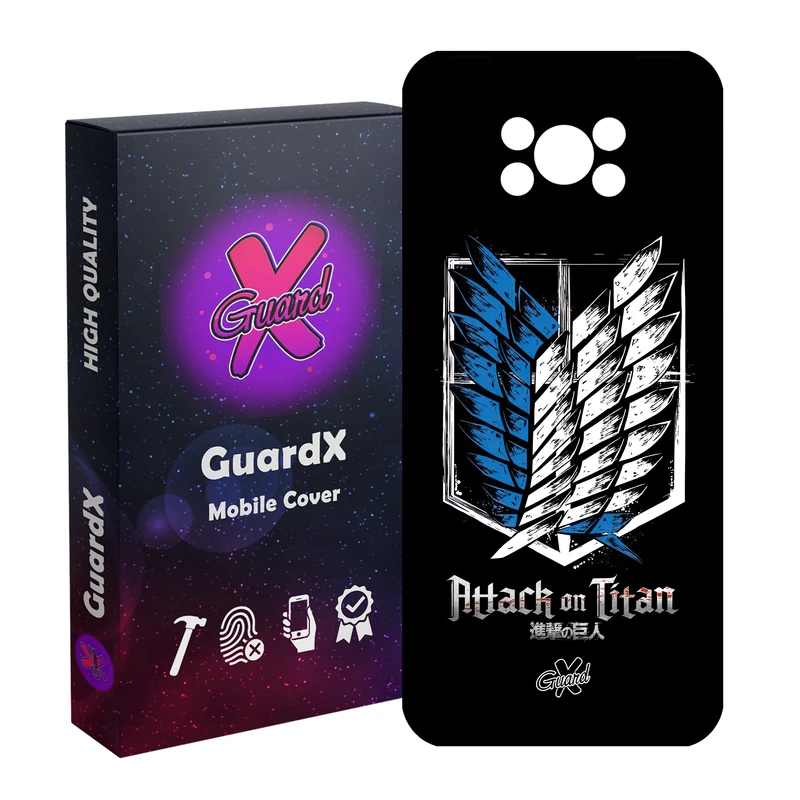 کاور گارد ایکس طرح Attack on Titan Anime مدل Glass10448 مناسب برای گوشی موبایل شیائومی Poco X3 NFC/Poco X3/Poco X3 Pro