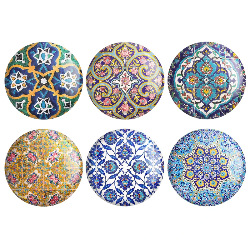 مگنت خندالو طرح کاشی کد 97A مجموعه 6 عددی
