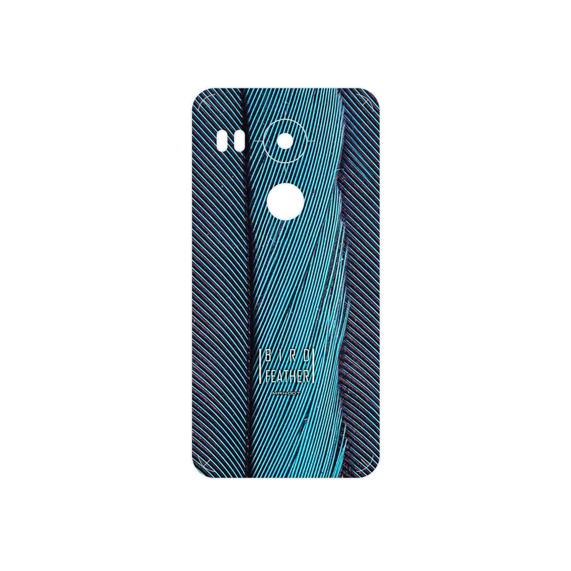 برچسب پوششی ماهوت مدل Turquoise feathers مناسب برای گوشی موبایل گوگل Nexus 5X