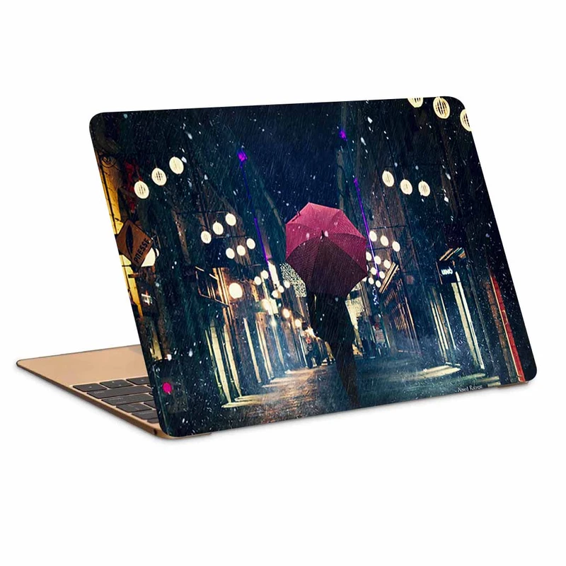 استیکر لپ تاپ طرح umbrella night city کد N-653 مناسب برای لپ تاپ 15.6 اینچ