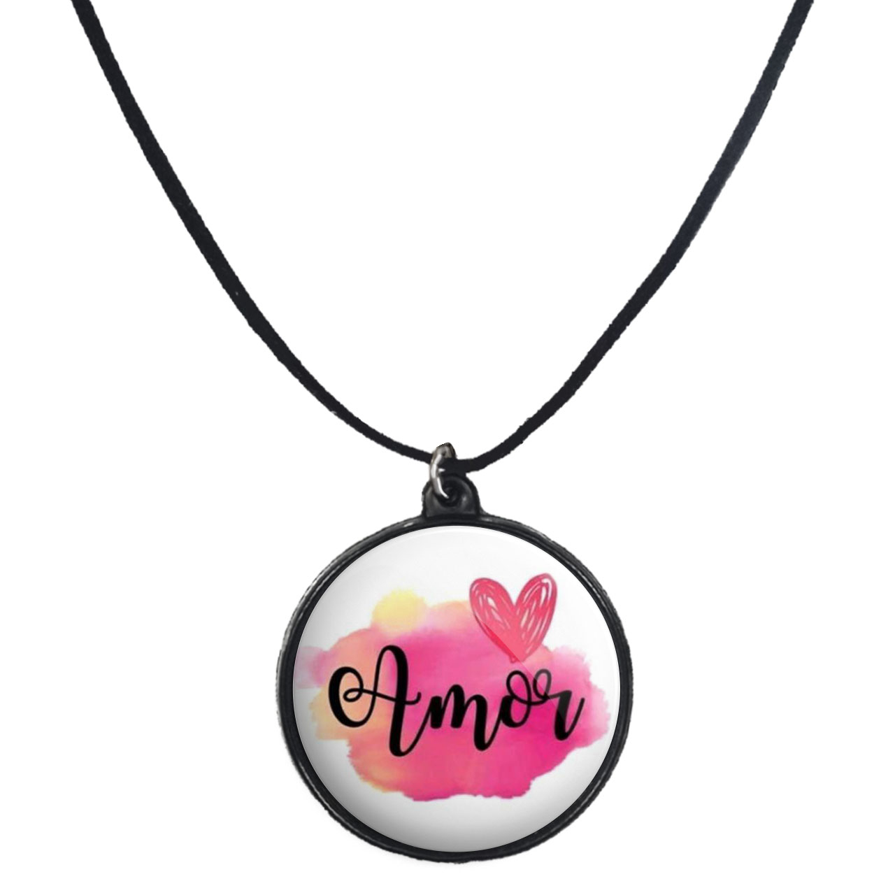 گردنبند پرمانه طرح عاشقانه کد pmb.8006 مدل دو طرفه