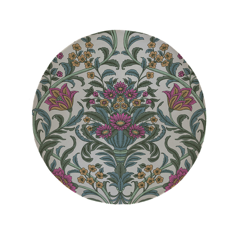 پادری مدل دایره طرح گل کد 5863 سایز 90 × 90 سانتی متر 