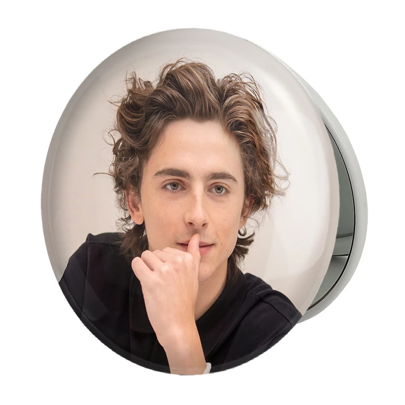 آینه جیبی خندالو طرح تیموتی شالامی Timothée Chalamet مدل تاشو کد 19286 