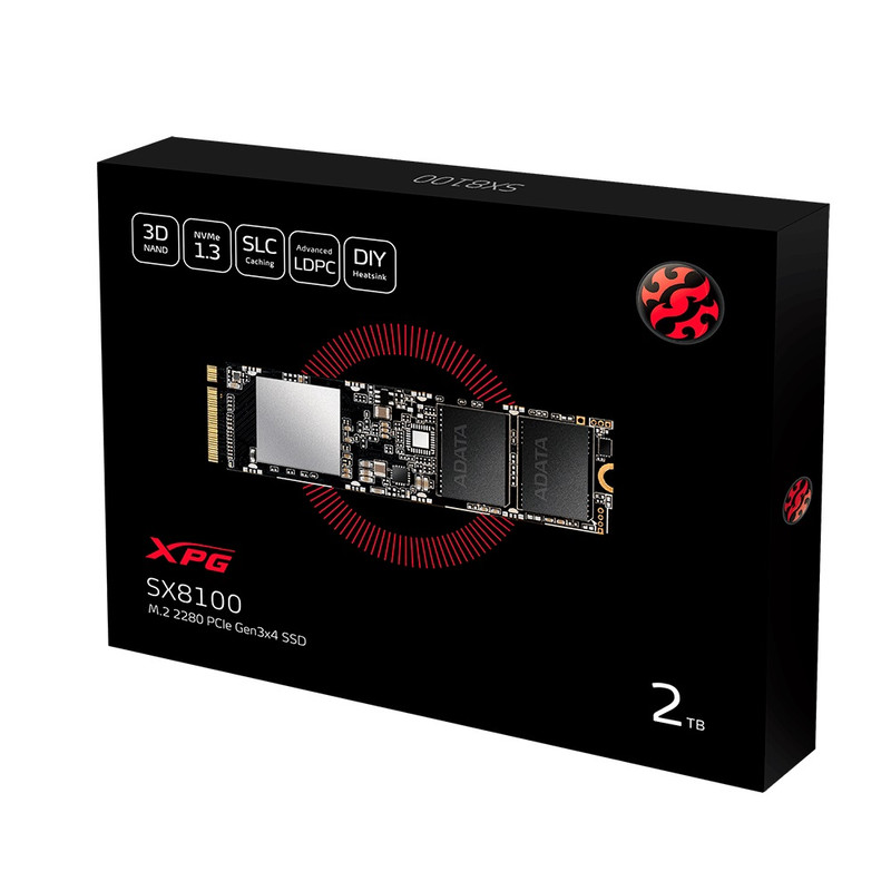 اس اس دی اینترنال اایکس پی جی مدل SX8100 Pro ظرفیت 2 ترابایت