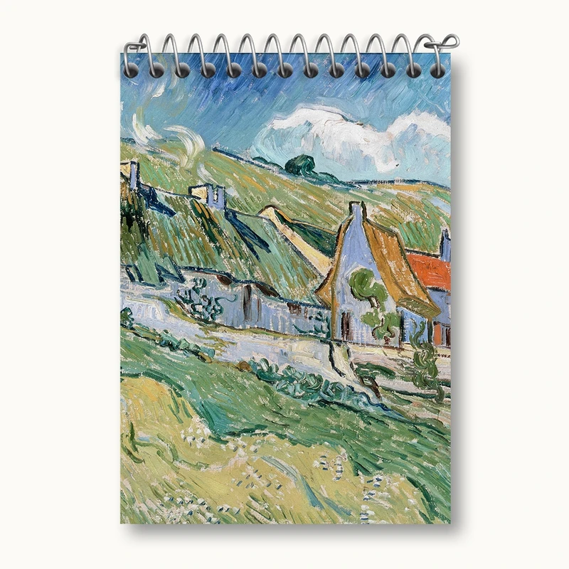 دفتر یادداشت 50 برگ خندالو مدل کلبه ونسان ونگوگ (Van Gogh) کد 36785