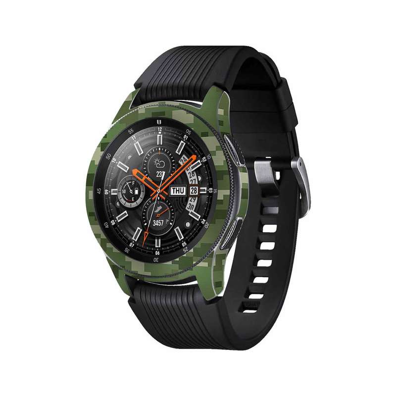 برچسب ماهوت طرح Army-Green-Pixel مناسب برای ساعت هوشمند سامسونگ Galaxy Watch 46mm