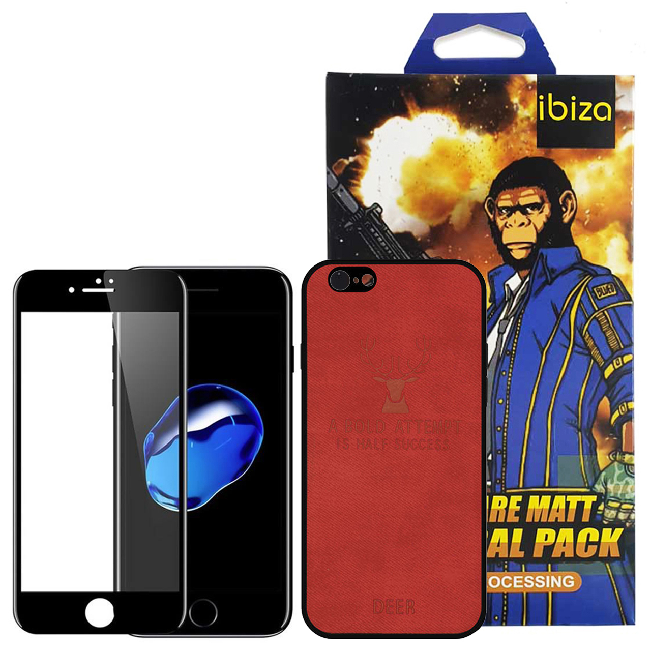 کاور ایبیزا مدل D9-114 مناسب برای گوشی موبایل اپل Iphone 6/6s به همراه محافظ صفحه نمایش