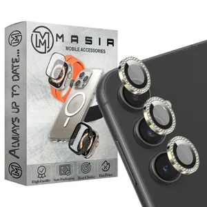 Masir Diamond Ring Camera Lens Protector For Samsung Galaxy A55