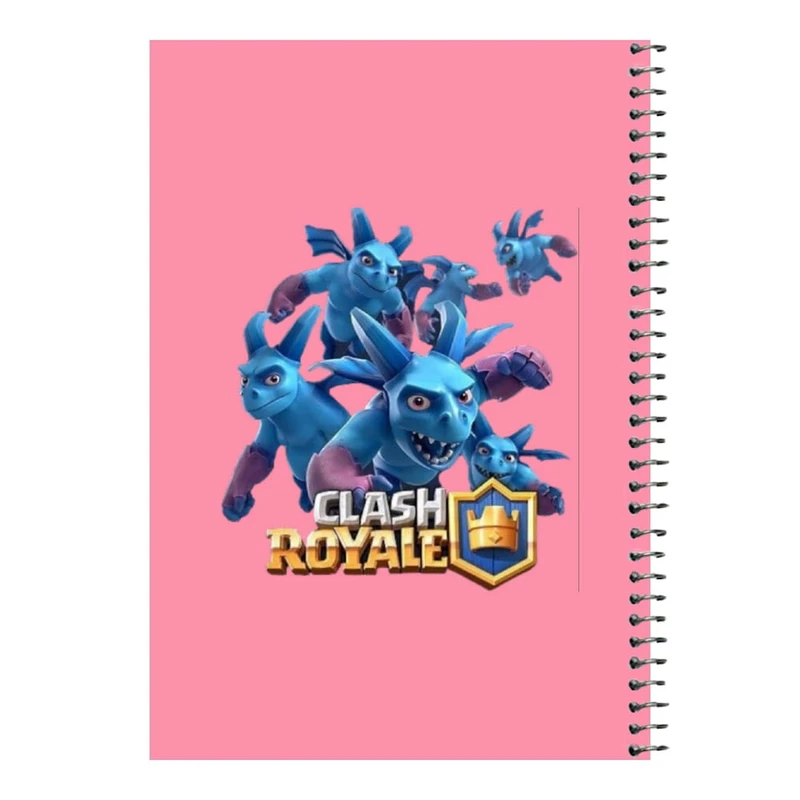 دفتر مشق 80 برگ اس جی مدل کلش رویال کد۲۲   