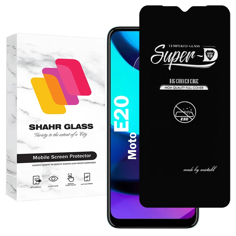 محافظ صفحه نمایش شهر گلس مدل SUPERDNSH مناسب برای گوشی موبایل موتورولا Moto E20