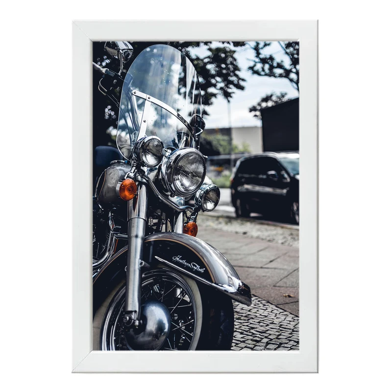 تابلو بکلیت طرح موتور سنگین مدل W-po1500 فریم سفید