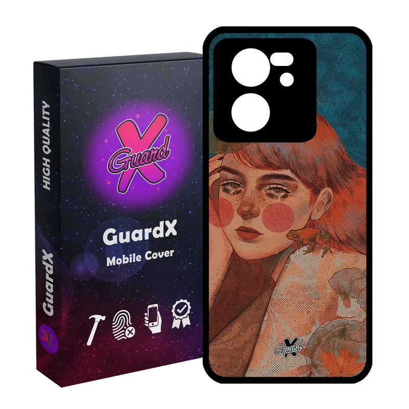 کاور گارد ایکس طرح Girl مدل Glass10330 مناسب برای گوشی موبایل شیائومی 13T/13T Pro/Redmi K60 Ultra
