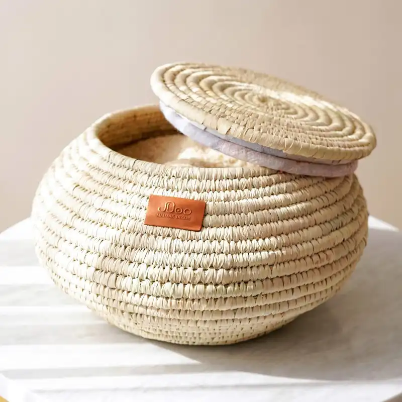 سطل برنج حصیری مهتاکدکور کد 15