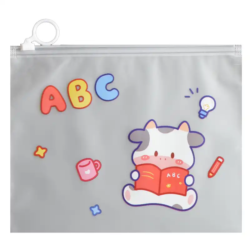 جامدادی مدل زیپ دار طرح گوساله کد 140205ABC