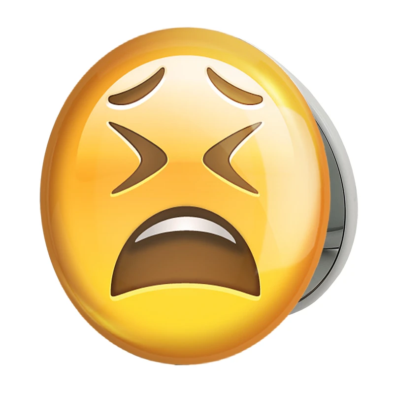 آینه جیبی خندالو طرح ایموجی Emoji مدل تاشو کد 1307 