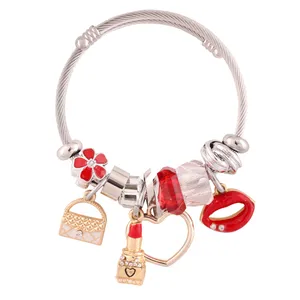 دستبند زنانه مدل رژلب کد B3459