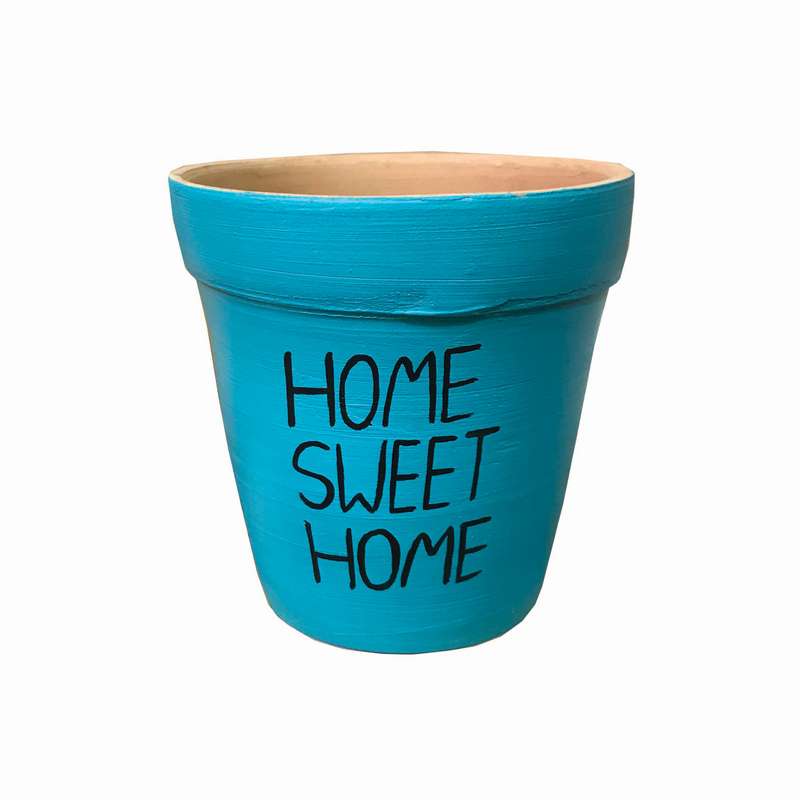 گلدان سفالی مدل home sweet home کد 4