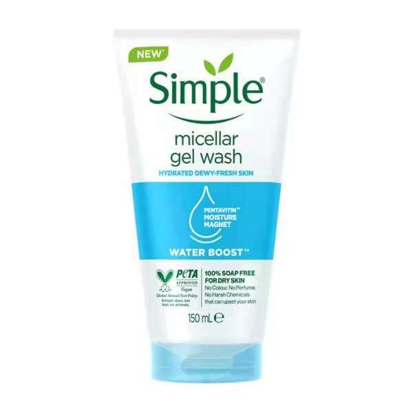 ژل شستشو صورت سیمپل مدل Dewy Fresh Skin حجم 150 میلی لیتر ژل شستشو صورت سیمپل مدل Dewy Fresh Skin حجم 150 میلی لیتر