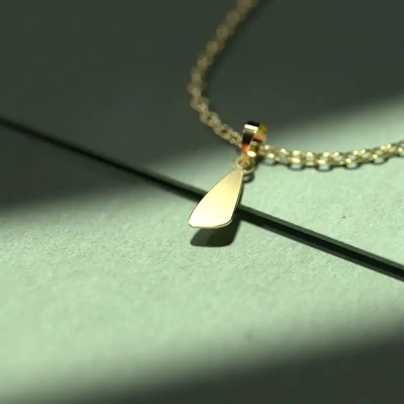 گردنبند طلا 18 عیار زنانه مدوپد مدل هندسی کد GG2-1-1217