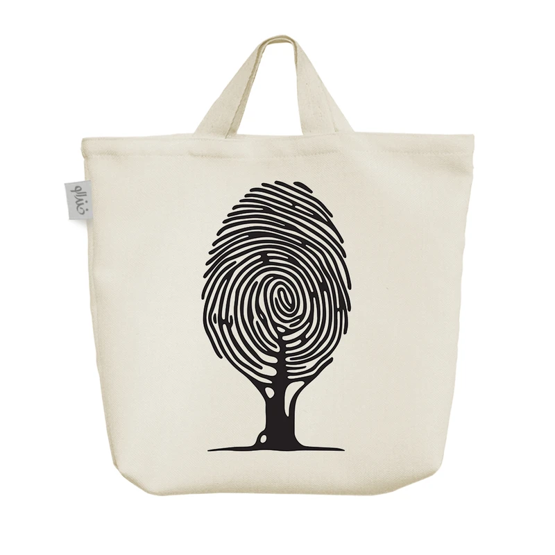 ساک خرید خندالو مدل درخت اثر انگشت کد 7325