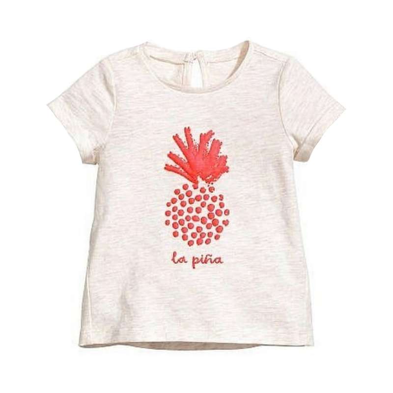 تی شرت آستین کوتاه دخترانه اچ اند ام کد 2080