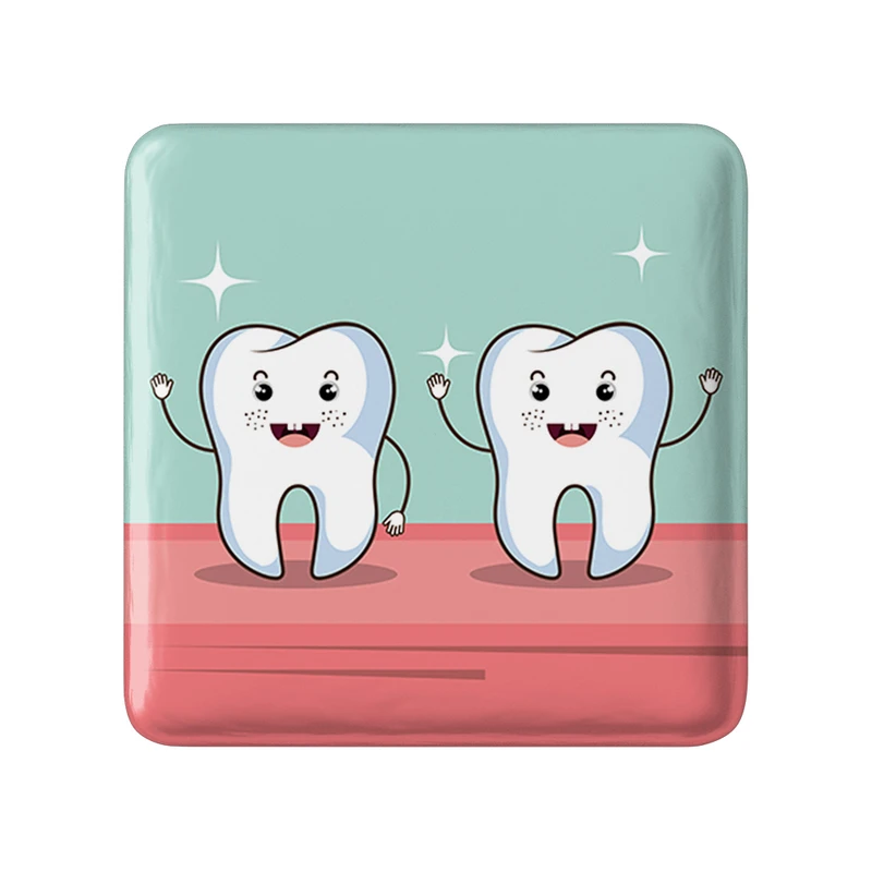 مگنت خندالو طرح دندان و دندان پزشکی کودکانه مدل مربعی کد 36759