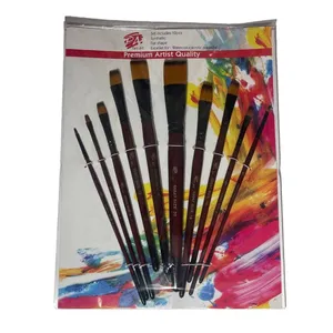 ست قلم مو تخت پارس آرت مدل h45 سری 55547 بسته 10 عددی