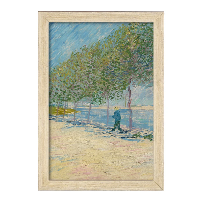 تابلو خندالو مدل جاده درامتداد رود سن ونسان ونگوگ (Van Gogh) کد 36794