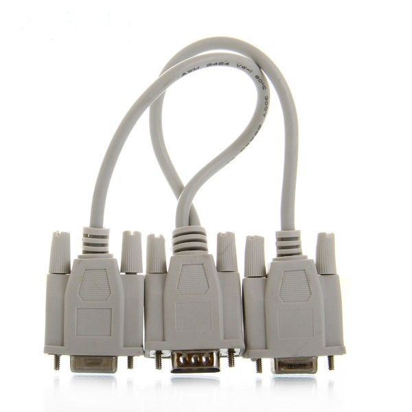 کابل تبدیل 1 به 2 VGA کد V95 طول 0.3 متر