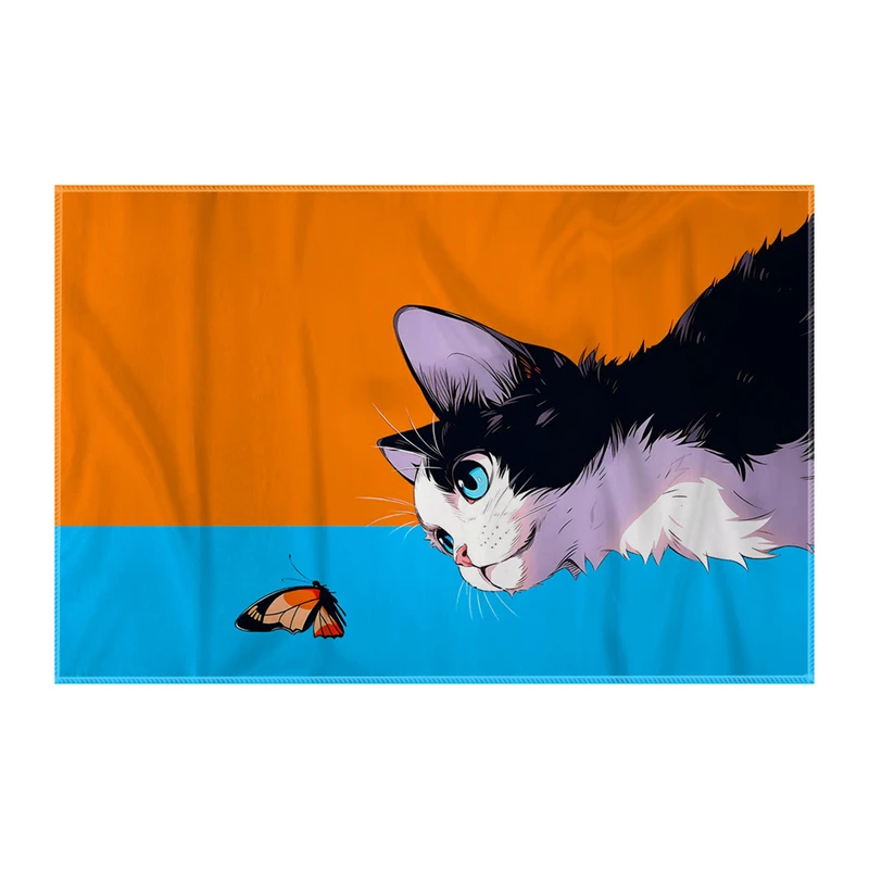 کاغذ کادو ترمه طراحان ایده مدل گربه و پروانه کد strm1072