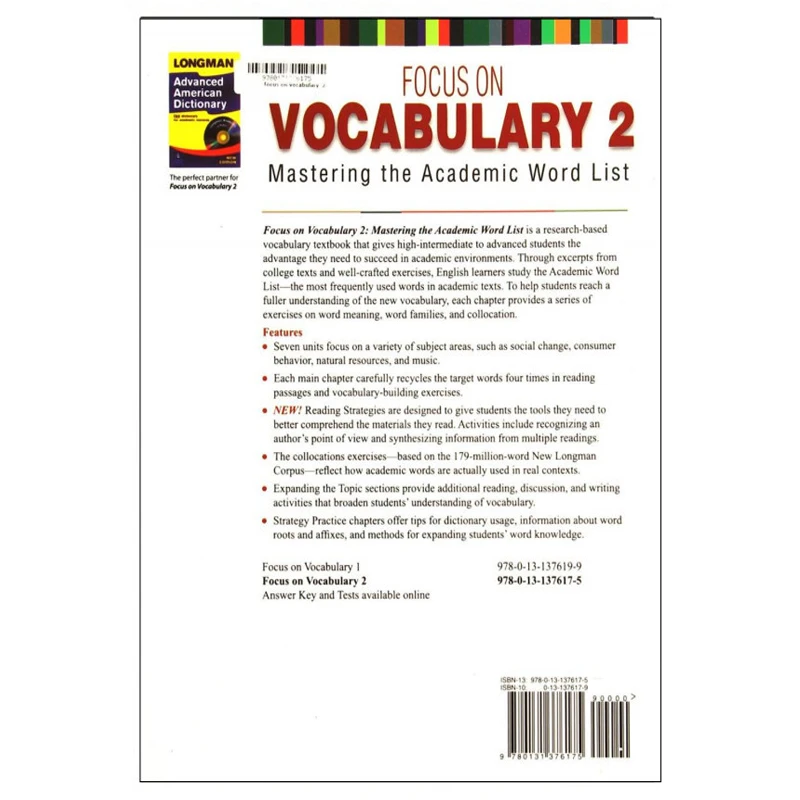عکس شماره 2 : کتاب focus on vocabulary اثر جمعی از نویسندگان انتشارات سپاهان 2 جلدی