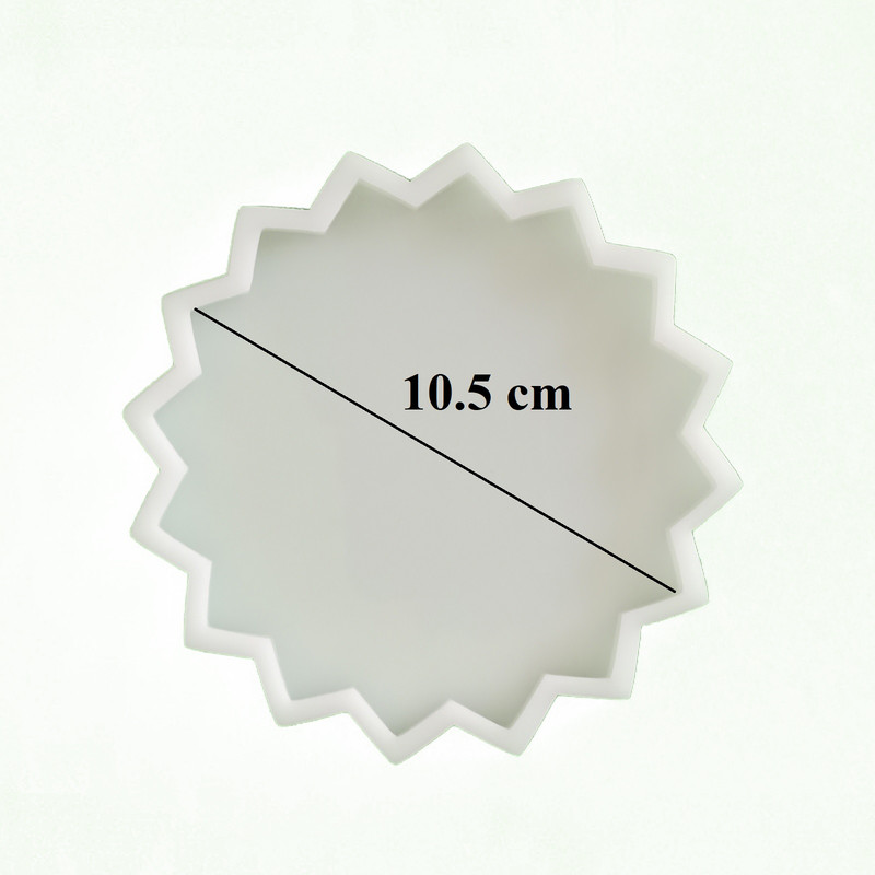 قالب رزین طرح خورشید مدل زیر لیوانی کد SUN1