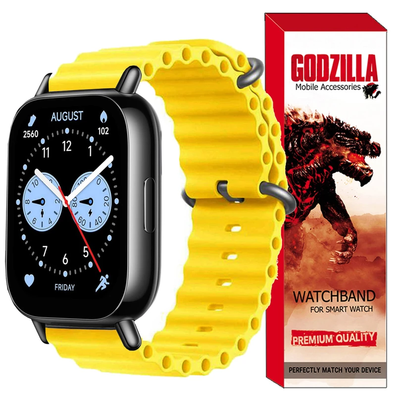 بند گودزیلا مدل Ocean مناسب برای ساعت هوشمند شیائومی Redmi Watch 5 Lite 22MM
