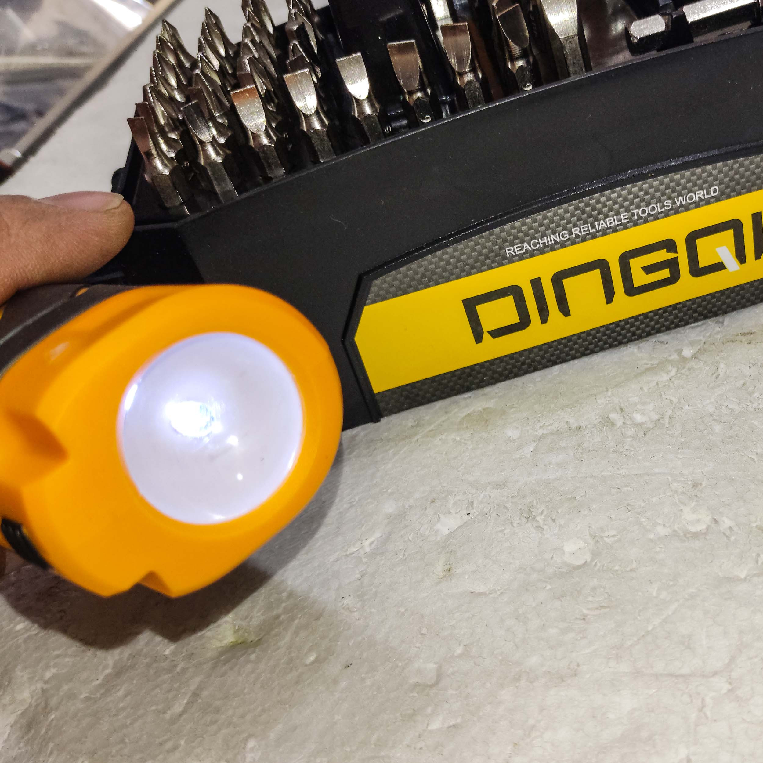 پیچ گوشتی شارژی و سری پیچ گوشتی دینگیشی مدل ART : 105055 مجموعه 55 عددی