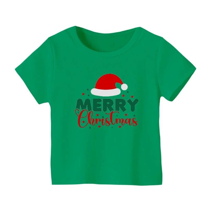 تی شرت آستین کوتاه بچگانه مدل نوشته کریسمس کد 25