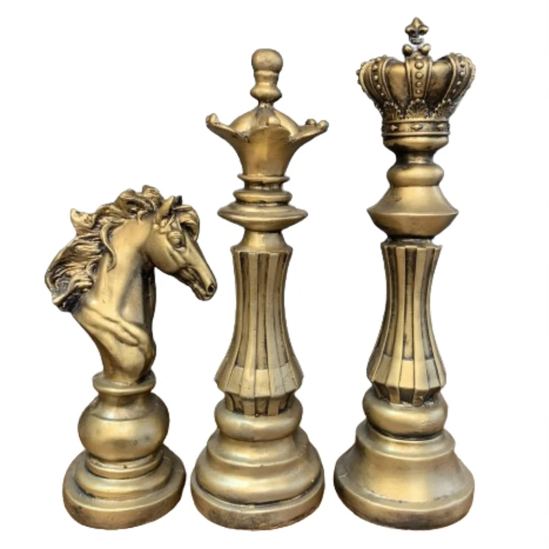 مجسمه طرح شطرنج مدل مدرن مجموعه سه عددی