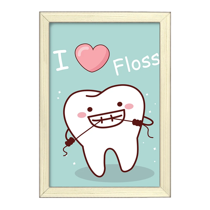 تابلو خندالو طرح دندان و دندان پزشکی کودکانه کد 36689