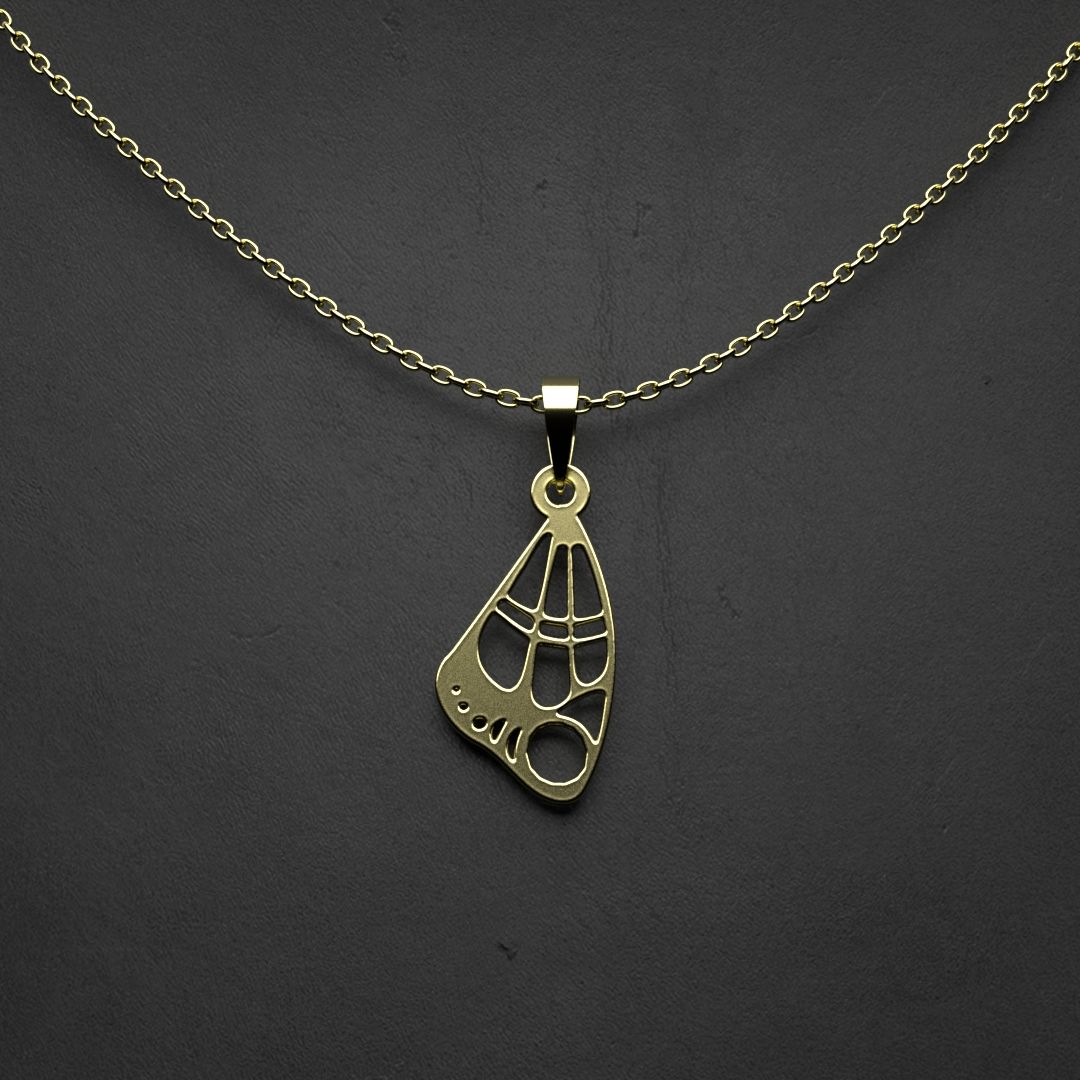 گردنبند طلا 18 عیار زنانه مدوپد مدل پروانه کد MM2-1-1267 - - 2