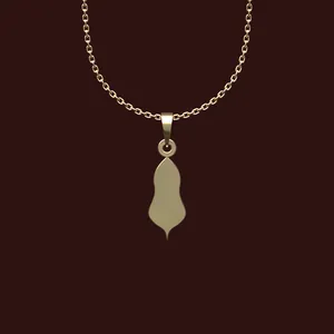 گردنبند طلا 18 عیار زنانه مدوپد مدل هندسی کد X2-1-1037