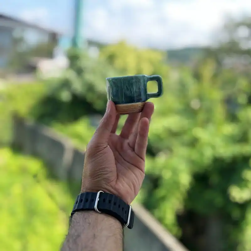 فنجان قهوه خوری مدل جنگل بارانی