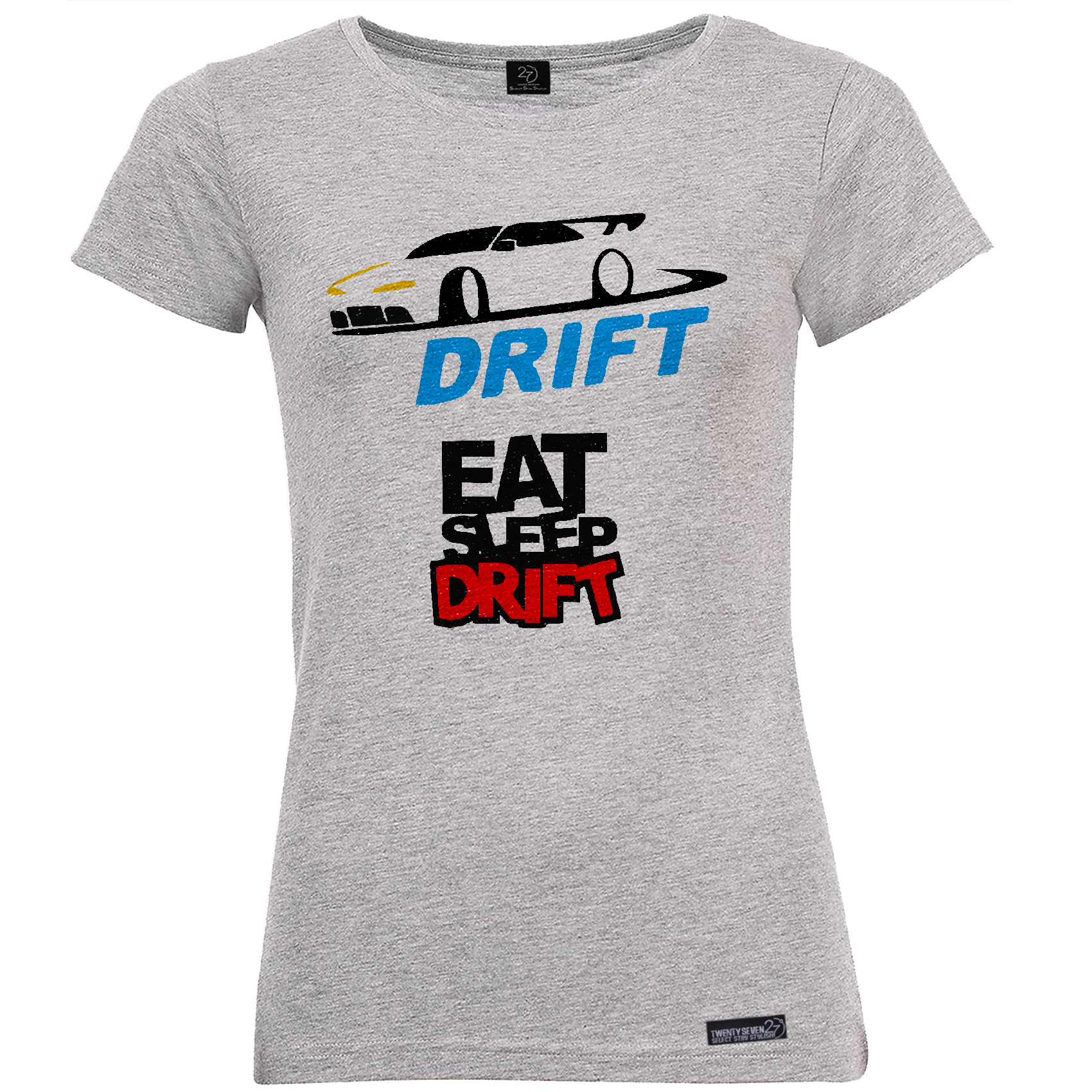 تی شرت آستین کوتاه زنانه 27 مدل Eat Sleep Drift کد MH600