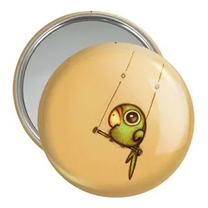 آینه جیبی خندالو طرح طوطی  کد 5163