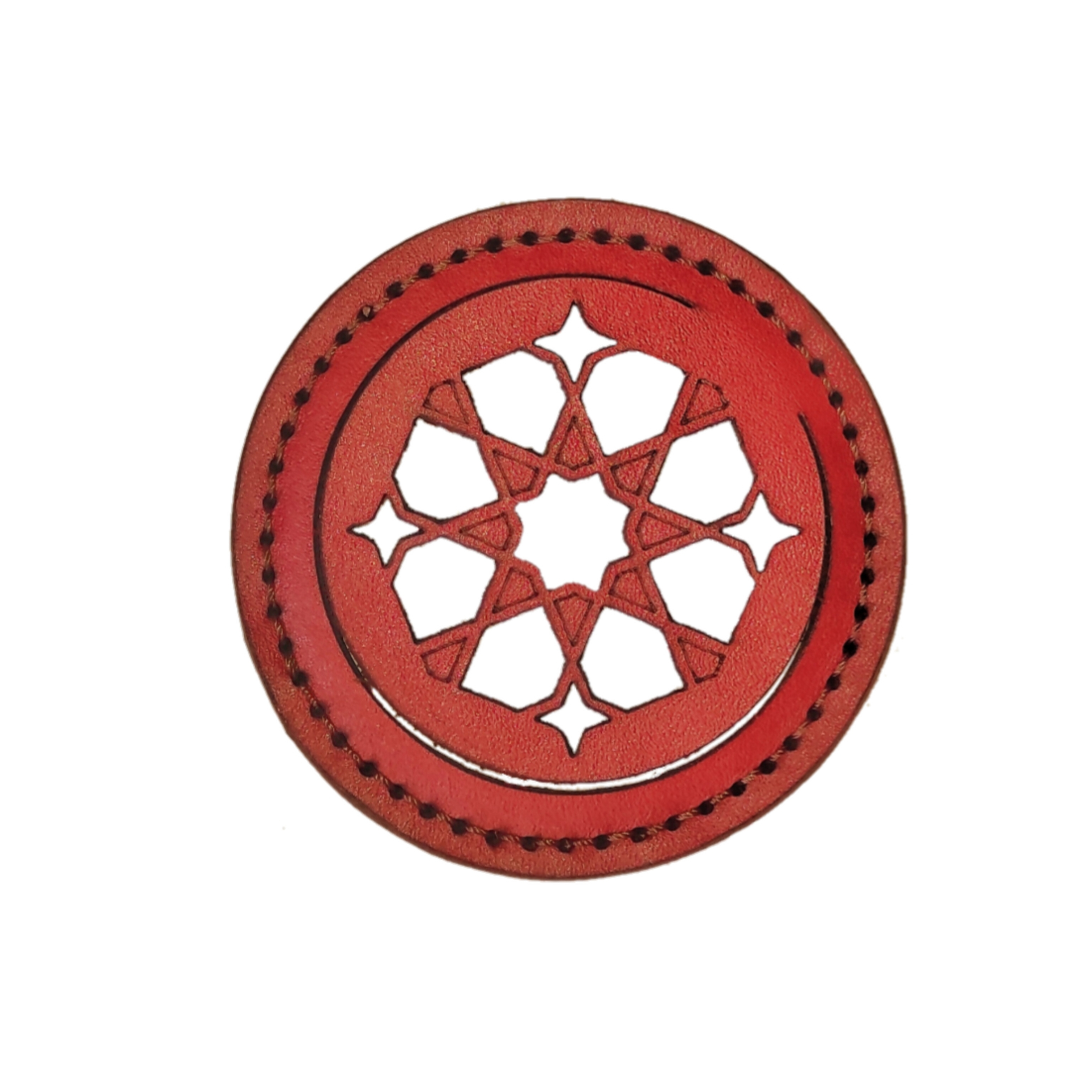 آینه جیبی مدل چرم طبیعی اسلیمی