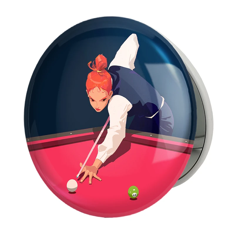 آینه جیبی خندالو طرح بیلیارد Billiard مدل تاشو کد 28118 